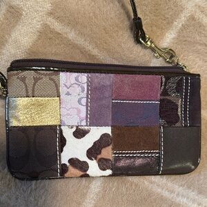 Coach Patchwork Leather Wristlet
